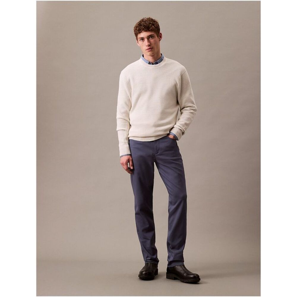 Calvin Klein Mens Logo Trousers Chino Casual Pants, NWT